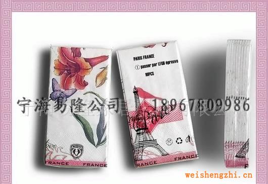 出口特價(jià)原單21*21食品級(jí)印花手帕紙（printtraveltissues）